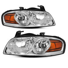 For 2004 2005 2006 Nissan Sentra SE-R Chrome Headlights Amber Corner Lamps Pair picture