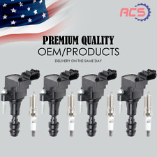 4 Ignition Coil+4 Spark Plug For Chevy Equinox Buick Regal Saturn GMC 2.4L UF491 picture