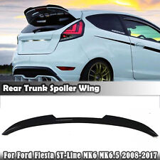 Rear Trunk Spoiler Wing For Ford Fiesta ST-Line MK6 MK6.5 2008.6-2017 2011 Black picture