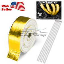 Gold Exhaust Pipe Insulation Thermal Heat Wrap 2