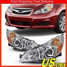 For 2010-2014 Subaru Chrome Housing Headlight Legacy Outback Lamp Replacement picture