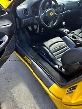 Ferrari 360 / F430 Carbon Fiber Door Sills - Embedded Yellow 