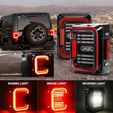 For Jeep Wrangler JK 2007-2017 2X LED Tail Lights Running / Reverse / Turn Lamps picture