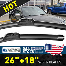 26in&18in Windshield U-hook Frameless Wiper Blades For Mitsubishi Galant 04-2012 picture