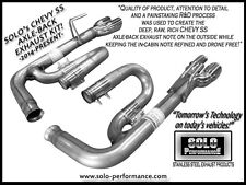 Solo Performance Axle Back Exhaust for Chevrolet SS Raw american Muscle picture