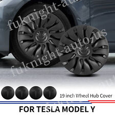 4PCS 19inch Hubcaps for Tesla Model Y 2020-2023 Storm Wheel Rim Protector Cover picture