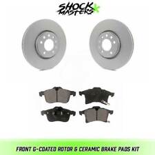 Front G-Coated Rotor & Ceramic Brake Pads for 2008-2009 Saturn Astra Hatchback picture