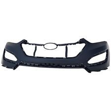 Front Bumper Cover For 2013-2016 Hyundai Santa Fe w/ fog lamp holes Primed picture