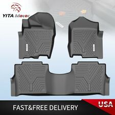YITAMOTOR Floor Mats Liner for 2016-2021 Nissan Titan XD Crew Cab Front&2nd Seat picture