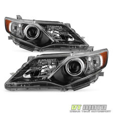 For 2012-2014 Toyota Camry [SE Style] Projector blk Headlights lamps Left+Right picture