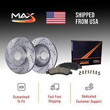 Front Drilled Brake Rotors + Pads for 2019 2020 2021 Ram 2500 Ram 3500 picture