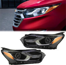 Headlights Headlamps Pair Halogen w/LED DRL For 2018 2019 2020 Chevy Equinox picture