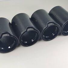 For 2015-2019 BMW F80 M3 F82 M4 F87 M2 Carbon Fiber Gloss Black Exhaust Tip 4PC picture