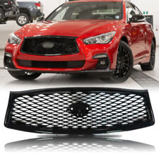 Fit For Infiniti Q50 2014 2015 2016 2017 Front Bumper Upper Grille black Grill picture