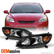 Fits 2009 2010 2011 2012 2013 Toyota Matrix Left+Right Side Black Headlights picture