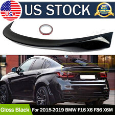 Painted Black Fits BMW X6 F16 X6M F86 Sport SUV P Style Trunk Spoiler 2015-2019 picture