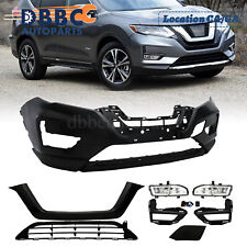 Front Bumper Cover for 2017-2019 Nissan Rogue SL S SV Hybrid 620226FL0H picture