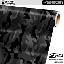 Metro Wrap Large Classic Elite Black Camouflage Premium Vinyl Film picture