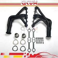 FOR SMALL BLOCK CHEVROLET EDATE(1-5/8 x 3 IN) BLACK PAINT LONG TUBE HEADERS picture