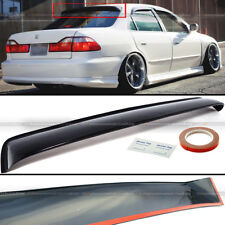 Fit 98-02 Accord 4DR Sedan Black Tinted Rear Roof Window Shade Visor Spoiler picture