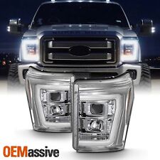 For Chrome 11-16 Ford F-250 F-350 F450 Super Duty Light Bar Projector Headlights picture