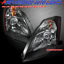 Set of Pair Black Headlights (Halogen Version) For 2003-2005 Nissan 350Z picture