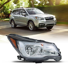 For 2017-2018 Subaru Forester 1 Left Headlight Headlamp Driver Side Chrome Amber picture