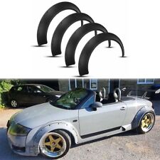 80mm 4pcs Black Fender Flares Extra Wide Body Kit Wheel Arches For Audi TT/TT RS picture