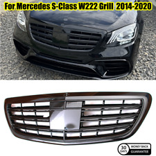 Black Front Grille Grill Fit Mercedes W222 2014-2020 S400 S580 S65 S63 AMG S560 picture