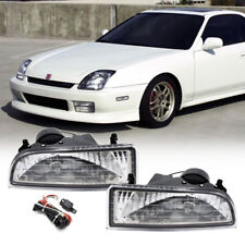 For 1997-2001 Honda Prelude Clear Lens Fog Lights Bumper Driving Lamps w/wiring picture