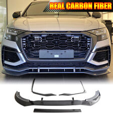 For Audi RS Q8 RSQ8 2020-2024 REAL CARBON Front Bumper Lip Body Kit Spoiler Chin picture