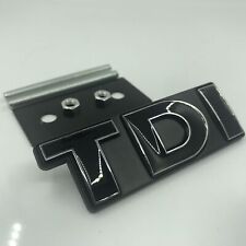 Black TDI Front Grill Grille Emblem Badge Decal for Golf Jetta Polo MK Scirocco picture