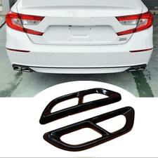 For Honda Accord Black Exterior Rear Bumper Exhaust Pipe Protect Cover 18-21 picture