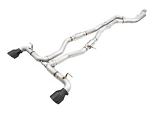 AWE Resonated Track Edition Exhaust 5' Black Tips Fits 2020-2022 Toyota GR Supra picture