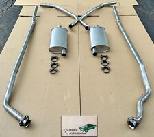 1966-1967 Chevy II Nova Dual Exhaust System Small Block with Muffler MADE IN USA picture