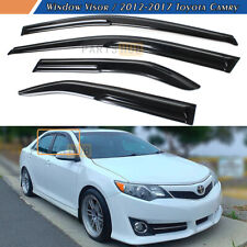 For 2012-2017 Toyota Camry JDM 3D Wavy Mugen Style Window Visors Rain Guards picture