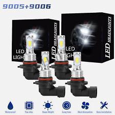 For Buick Lucerne Sedan 4-Door 2006-2011 Front LED Headlight Bulbs 9005 9006 Kit picture
