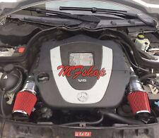 Black Red For 2008-2012 Mercedes Benz C300 3.0L V6 Air Intake Kit picture