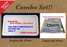  Engine&Carbonized Cabin Air Filter Combo Set For SIENNA CAMRY RX350 ES330  picture