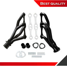 Exhaust Headers Suit Chevy Small Block SBC V8 265 283 305 A/F/G Body Black Steel picture