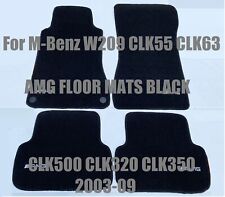 For M-Benz W209 CLK55 CLK63 AMG FLOOR MATS BLACK CLK500 CLK320 CLK350 2003-09 picture
