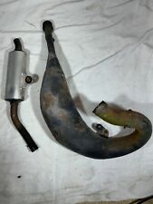 USED OEM 1991 125r 2 STROKE EXHAUST MANIFOLD AND MUFFLER  picture