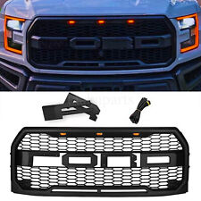 For 2015 2016 2017 Ford F150 F-150 Grill Raptor Style Front Grille Bumper Black picture