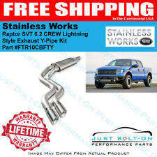 Stainless Works 2011-2014 Raptor SVT 6.2 CREW Lightning Style Exhaust Y-Pipe Kit picture