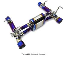 Fit Ferrari F8 Tributo 20-22 Titanium  X-Pipe Exhaust System Without Valve BLUE picture