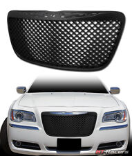 For 2011-2014 Chrysler 300/300C Black Luxury Mesh Front Bumper Grill Grille ABS picture