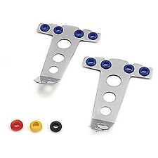 Spectre Chrome Spark Plug Wire Separator Holder Tall 4 Wire w/ Colored Grommets picture