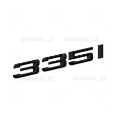 Gloss Black 335i Letter Logo Emblem Badge Car Trunk Lid M Series Performance picture