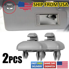 2x Sun Visor Gray Clip Holder Hook for Audi A3 S3 A4 S4 A5 S5 Q3 Q5 8U0857562A picture