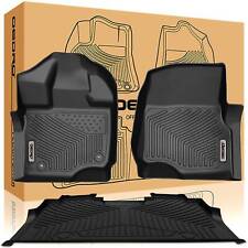 Floor Mats Liners for 2015-2024 Ford F-150/F-150 Lightning Super Crew Cab TPE picture